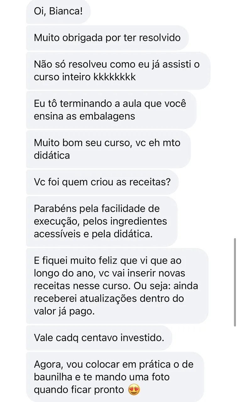 Depoimento de aluna 4